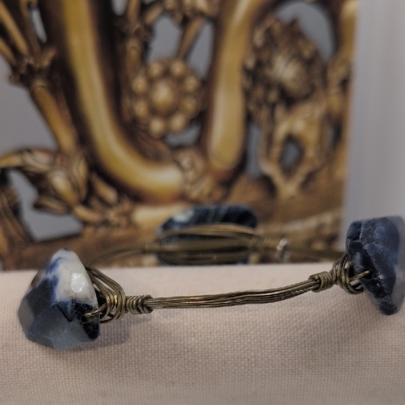 Bourbon and Bowties Blue Stone Bracelet - Picture 2 of 6